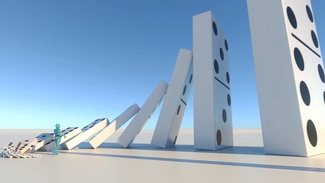 Domino Effect V11 VS Tower domino - The largest domino simulation
