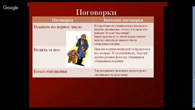 Литература 5 класс Тема №1. Устное народное творчество