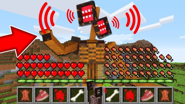 Как играть за СИРЕНОГОЛОВОГО в майнкрафт ? Превращения SIREN HEAD SCP 6789 MINECRAFT