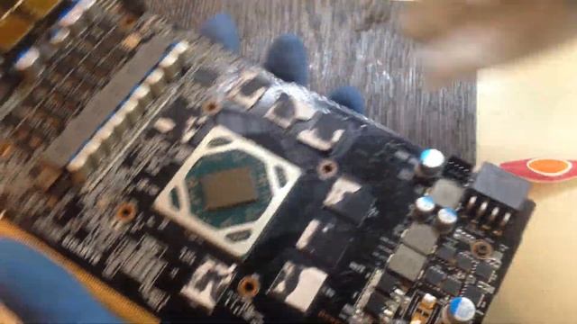 AMD RX 580 после майнинга. Gigabyte Aurus. Обслуживание.