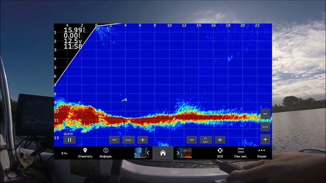 Трудовой судак. Ловля судака #garmin #Livescope #Panoptix.