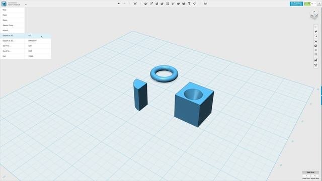 Autodesk 123D Design - Tutorial #7 - Saving & Exporting