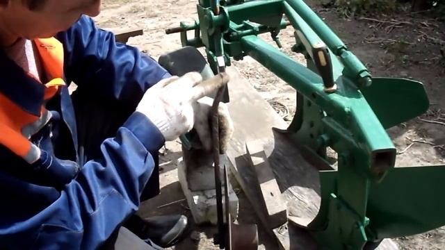Дисковый нож на самодельный двух корпусный плуг