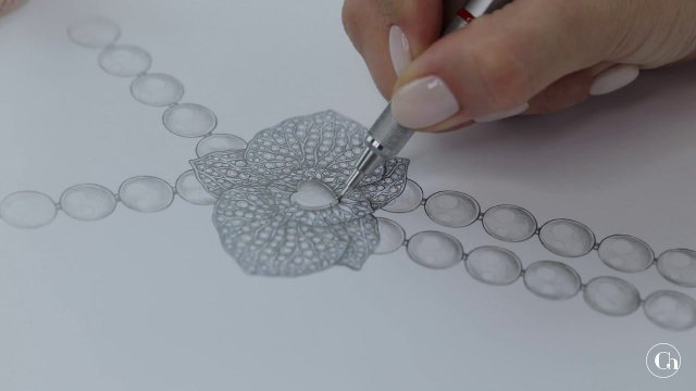Эскиз L'amoure de ma vie CHAMOVSKIKH jewellery house