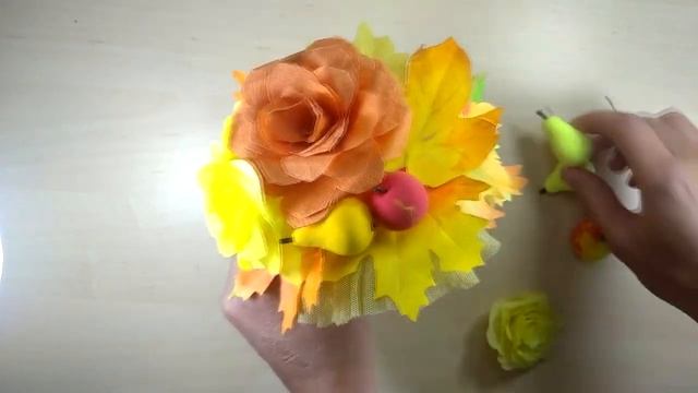 Осенний ободок, осенний веночек своими руками за 20 минут, 4 варианта