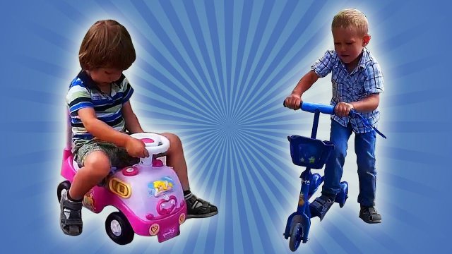 Катания на детском транспорте/Children's games. Catania at the children's transport МанкитуИгры # 15