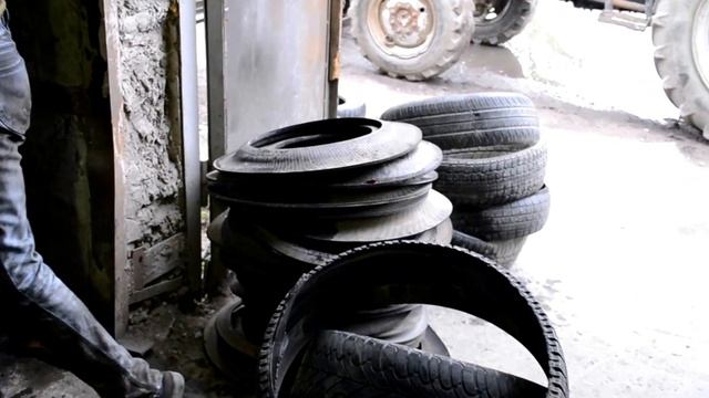 Станок для вырезания боковин у старых автомобильных покрышек