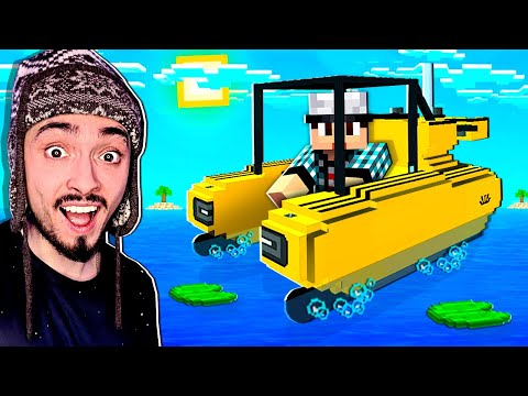 НАШЛИ ПОДВОДНУЮ ЛОДКУ НА ОДНОМ БЛОКЕ В ОКЕАНЕ МАЙНКРАФТ!