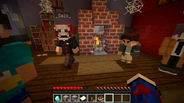 ?Мы с Друзьями Прожили 1 День в Доме с Призраками в Майнкрафт..