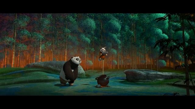 Шифу учит По Кунг-фу.  Кунг-фу Панда