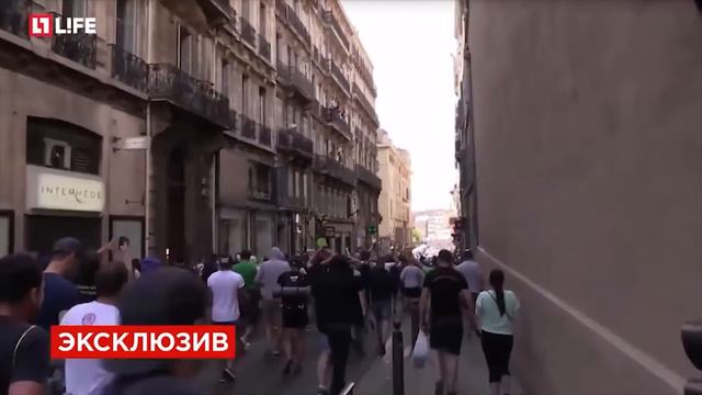 Самые крутые моменты драки болельщиков России против Англии