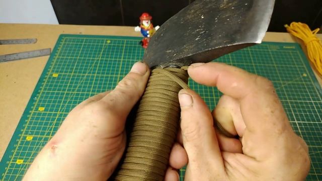 Protective winding paracord. Защитная намотка паракорда на топорище и рукоять ножа. Serhulya TV