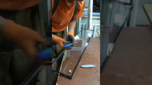 как укоротить стеклопакет