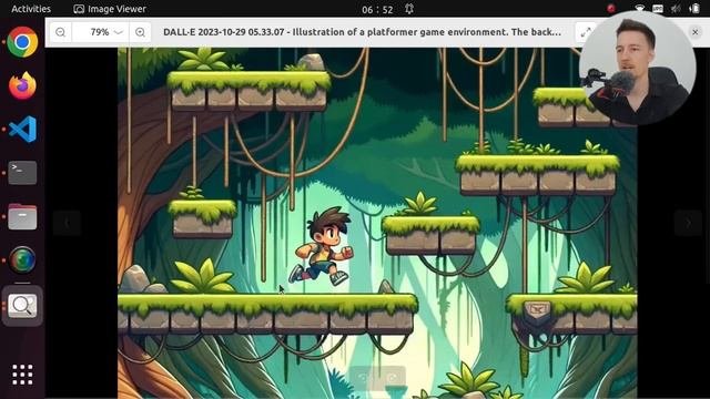 2D Game in C with AI Generated Graphics (ChatGPT DALL-E 3) w/ Raylib + Bad Math