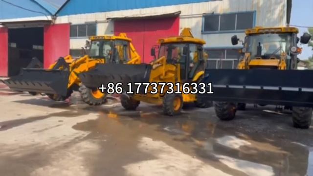 Работа экскаватора погрузчика 388Н из Китая#китай#китайский#погрузчик#экскаватор#экскаваторпогрузчи