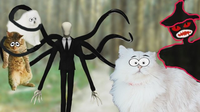 СЛЕНДЕРМЕН или ПУГАЛО? Кто УКРАЛ наших КОШЕК?!!!