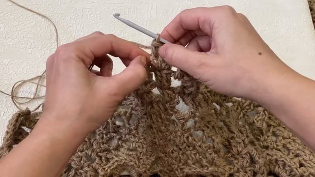 МК часть 7(31-35 ряд) ковер из джута Шарм.master class part 7 (31-35 row) carpet made of jute Charm