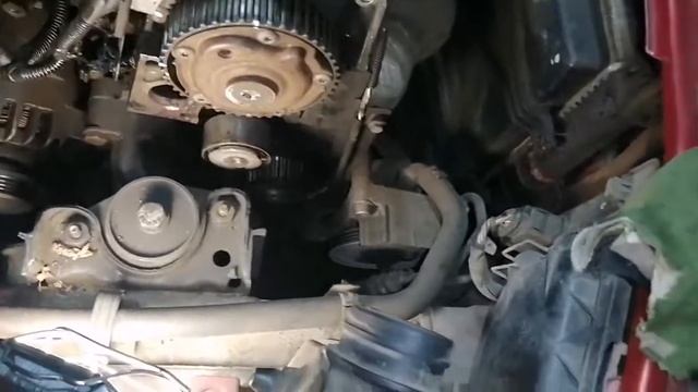 Замена ремня ГРМ и водяного насоса Fiat Albea 1.4 8 клапанов