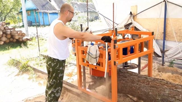 Двухдисковая пилорама 15 киловатт