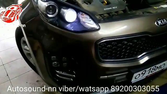 Kia Sportage (2016) установка противотуманок