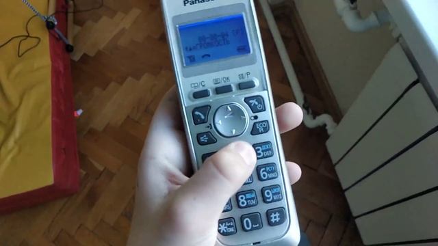 Входящий звонок на panasonic KX-TG2511RU (panasonic KX-TG2511RU incoming call)