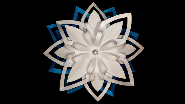 Объемная СНЕЖИНКА из бумаги ❄️ Как сделать снежинку из бумаги на Новый год