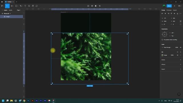 Размытие края изображения в фигме