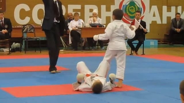 На соревнованиях по Карате.