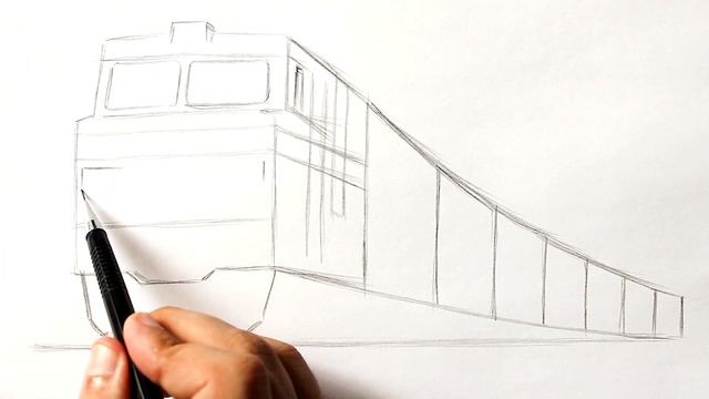Как нарисовать Поезд