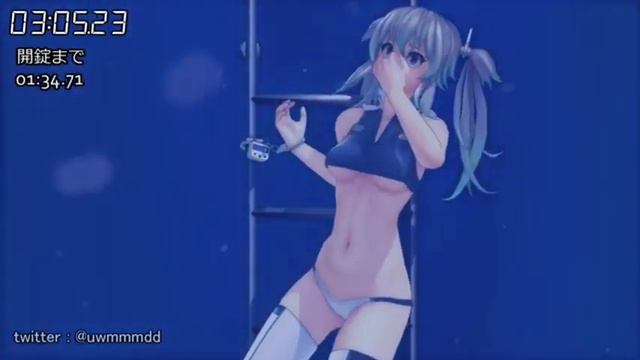 Anime girl trapped underwater