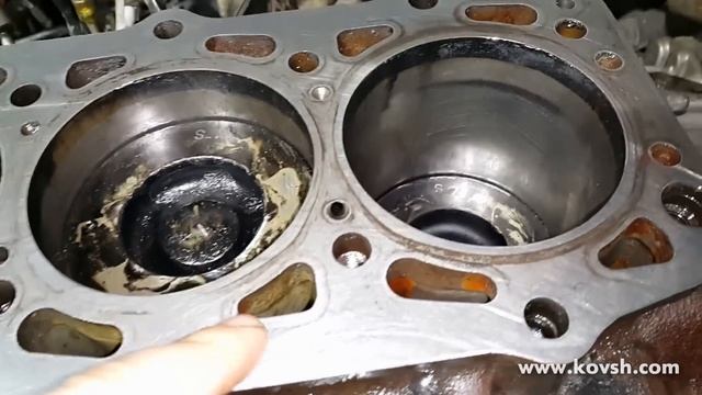 Притирка поверхности блока цилиндров на автомобиле