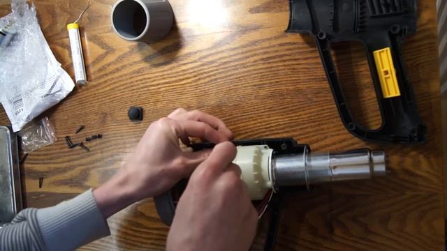 Ремонт строительного фена Энкор.  ПТЭ-2000