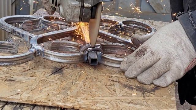 Царская скамейка из профильной трубы. Весь процесс от А до Я