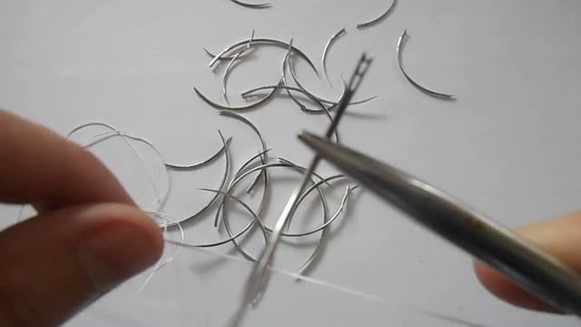 Как вдеть нить в хирургическую иглу или как зарядить иглодержатель шовным материалом
