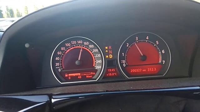 Расход бензина по трассе БМВ 7 е65