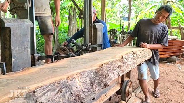 MASTER SAWMILL,, the largest premium quality teak wood ordered by PRABOWO..