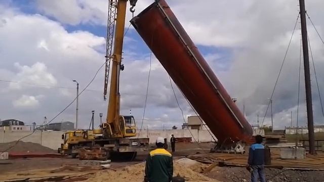 Подъём рулонного резервуара