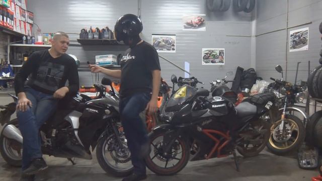 Kawasaki ninja 250r VS Honda CBR 250 ra грязный обзор [Интервью]