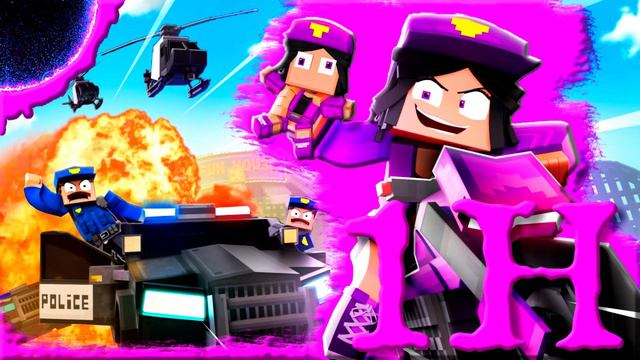"Purple Girl" (I'm Psycho) [VERSION A] - Minecraft Animation Music Video - ONE HOUR