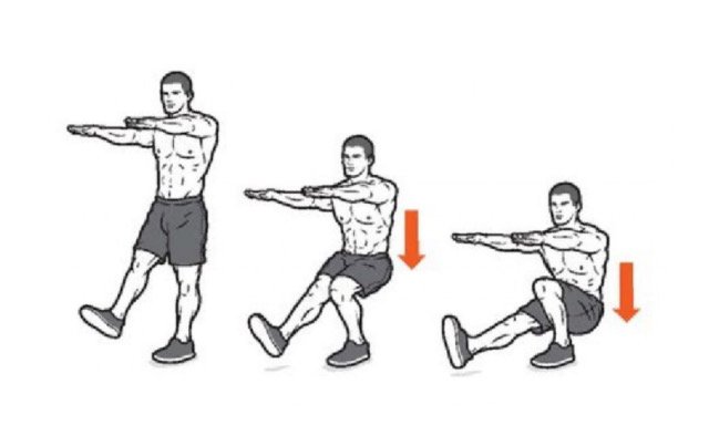Урок №1 Приседание на одной ноге (Пистолетик)