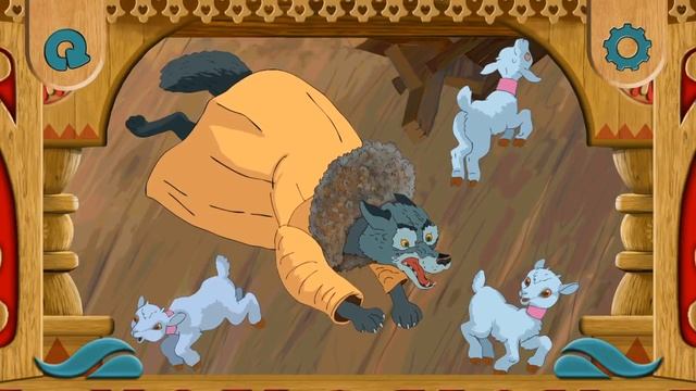 Сказка - Волк и семеро козлят! Мультик-сказка!