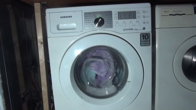 samsung Ecobubble Diamond drum WF0704W7W - cotton standard eco 60'c (Full cycle)