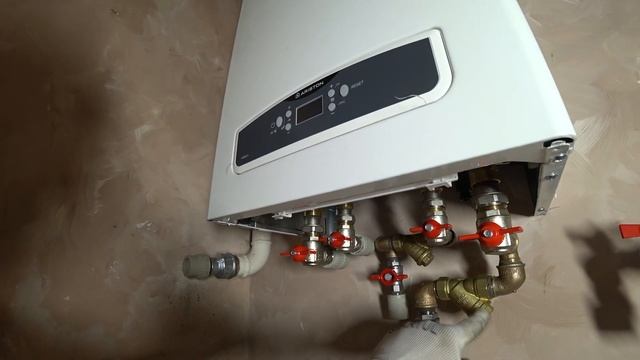 Обвязка и установка двухконтурного газового котла ARISTON CARES X 15 CF