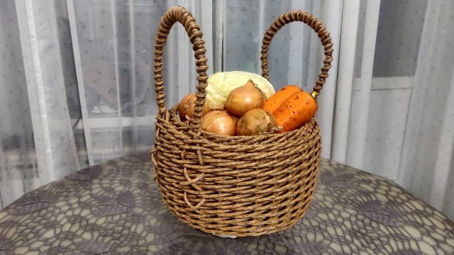 Корзина из полиротанга "Урожай"