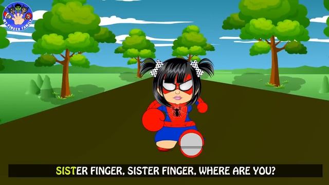 Finger Family Spider Woman Family