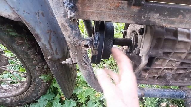 Урал трицикл с двигателем от мотоблока