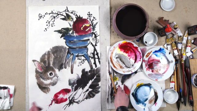 "Кролики" в китайской живописи Се-и