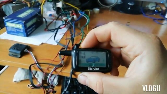 Cигнализация Старлайн А9, проверка в домашных условиях на столе