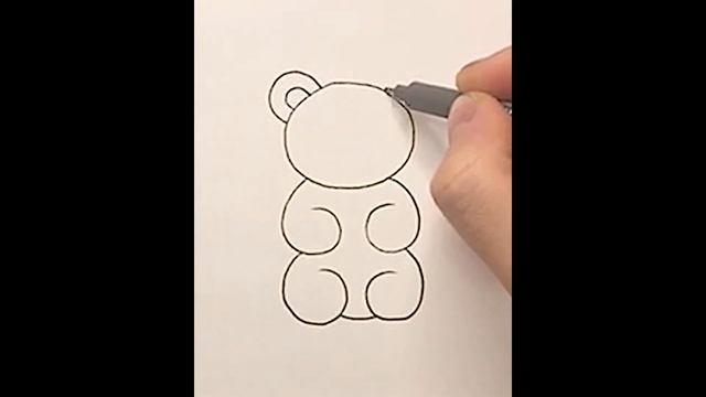 Как нарисовать МИШКУ за 1 минуту