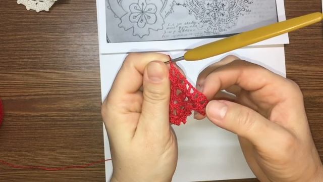 Учимся вязать мотив амфора к тунике